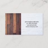 Hardwood Floors | Spackle | Handyman Person Visitekaartje (Achterkant)