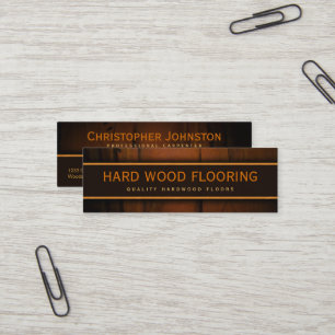 Hardwood Houten vloerbedekking Sjabloon houtkaart Mini Visitekaartje