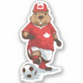 Hardworking Beaver Striker Sticker (Voorkant)