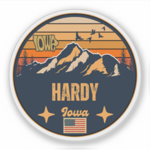 Hardy, Iowa Ia, Verenigde Staten Sticker