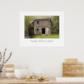 Hardy Mill in april Poster (Keuken)