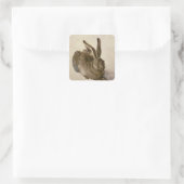 Hare, 1502 vierkante sticker (Tas)