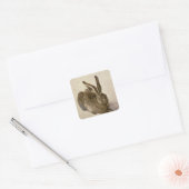 Hare, 1502 vierkante sticker (Envelop)