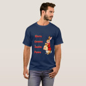 Hare Comes Santa Paws T-Shirt (Voorkant volledig)