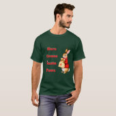 Hare Comes Santa Paws T-Shirt (Devant entier)