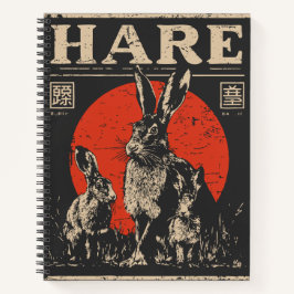  Hare Duo in Moonlight Scene Notitieboek