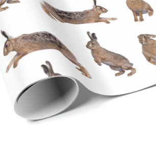 Hare Frenzy Wrapping Paper (Kies Kleur) Cadeaupapier