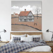 Hare House Canvas Afdruk (Insitu (Slaapkamer))