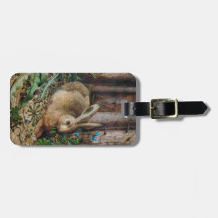hare in het bos - Hans Hoffmann Bagagelabel