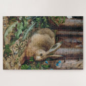 hare in het bos - Hans Hoffmann Legpuzzel (Horizontaal)