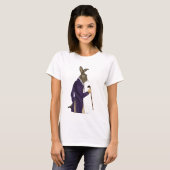 Hare in Paarse munt 2 T-shirt (Voorkant volledig)