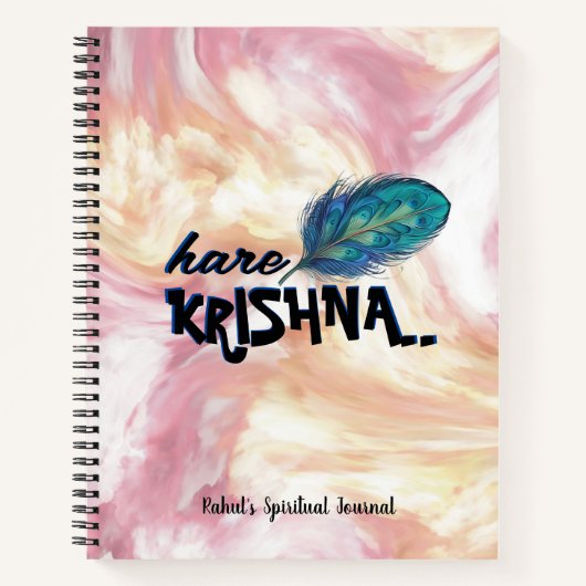 "Hare Krishna" Hindu Spiritueel Journal Notitieboek (Voorkant)