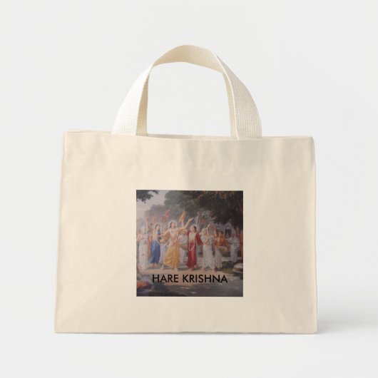 HARE KRISHNA MINI TOTE BAG (Voorkant)