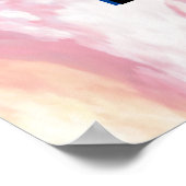 "Hare Krishna" Peacock Feather Hindu Poster (Hoek)