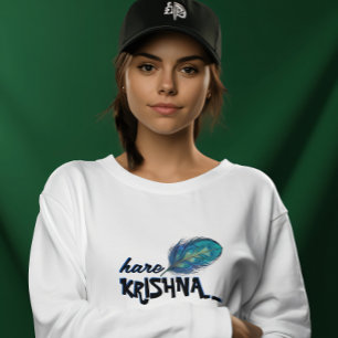 "Hare Krishna" Peacock Feather Hindu T-shirt