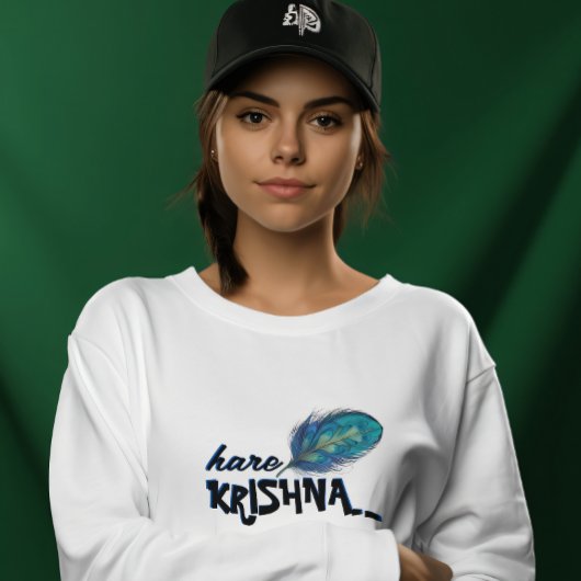 "Hare Krishna" Peacock Feather Hindu T-shirt