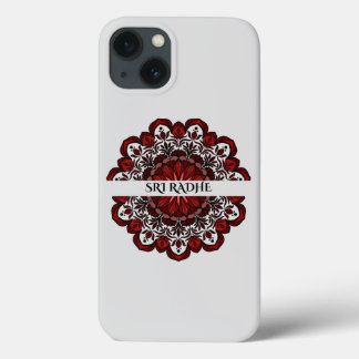 Hare Krishna - Sri Radhe - Radha Krishna flowers iPhone 13 Hoesje