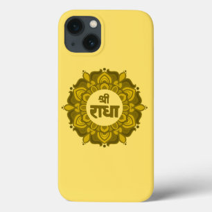 Hare Krishna - Sri Radhe - Radha Krishna mandala iPhone 13 Hoesje