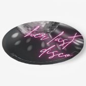 Hare laatste Disco Bruidsfeest Servetten Papieren Bordje (Gekanteld)