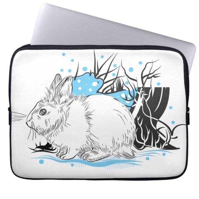 Hare Laptop Sleeve (Voorkant)