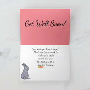 "Hare-Line"-breuk" Bedankkaart