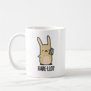Hare-llo Daar Funny Hare Rabbit Pun Koffiemok