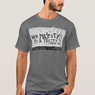 Hare Majesteit is een  leuke meid graffiti T-shirt