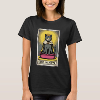 Hare Majesteit Kat Tarotkaart Kattenbak Grappige K T-shirt