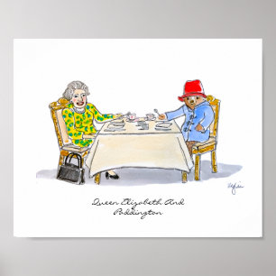 Hare Majesteit, Koningin Elizabeth II Poster