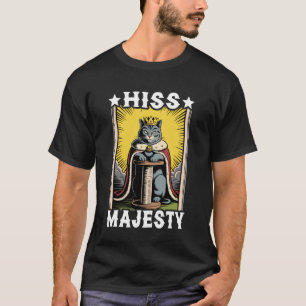 Hare Majesteit Mystieke Kattenkrabpost Boom Kat T-shirt