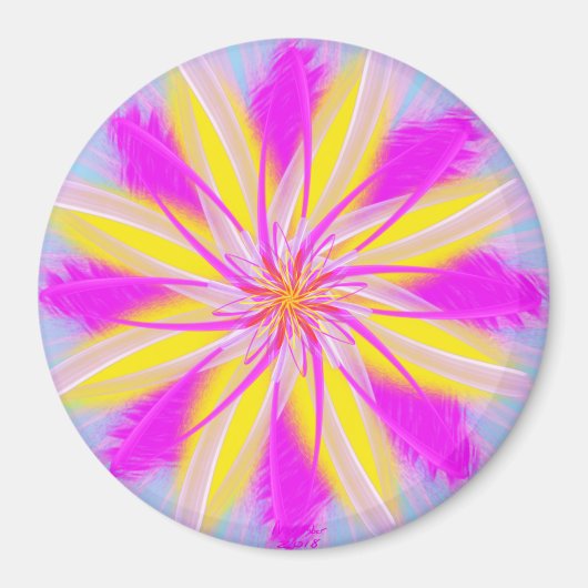 Hare Majesteit van Power Flower Magneet (Voorkant)