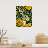 Hare Marigold Poster (Keuken)