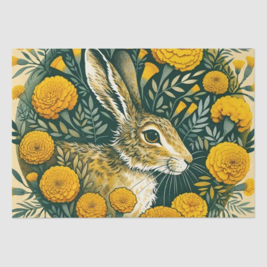 Hare Marigold Tissuepapier (Voorkant)