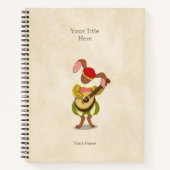 Hare met Lute & Six Rhythmic Modes Medieval Music Notitieboek (Voorkant)