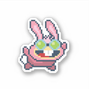 Hare Poptropica Sticker met 8 bits