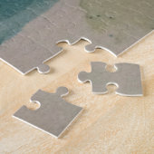 Hare Rabbit Aquarelle Bleu Jigsaw Puzzle (Côté)