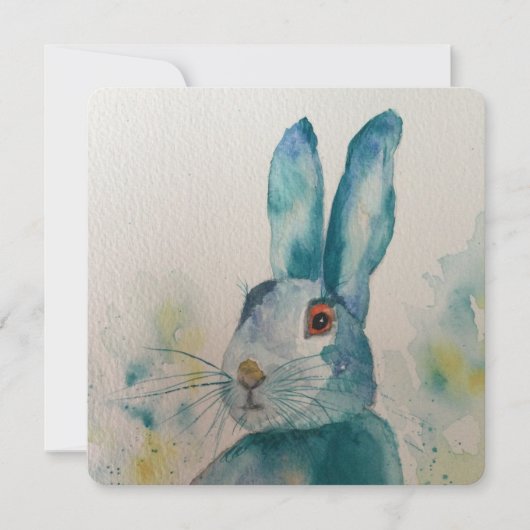 Hare Rabbit Waterverf Blue (Voorkant)