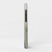Hare Rabbit Waterverf Blue iPhone Case (Achterkant/links)