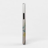Hare Rabbit Waterverf Blue iPhone Case (Achterkant/rechts)