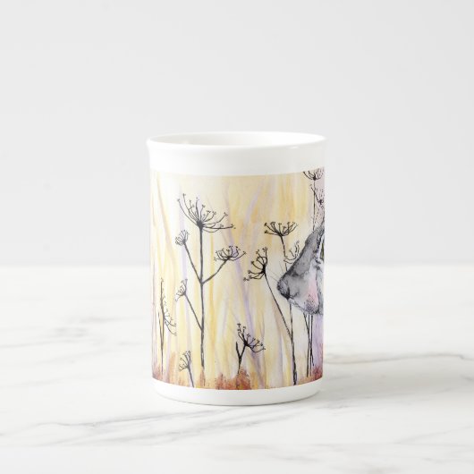 Hare Startled china mug (Devant)