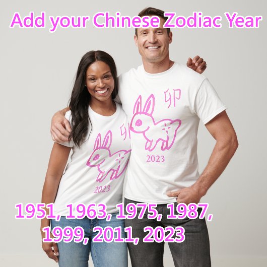 Hare Zodiac jaar T-shirt