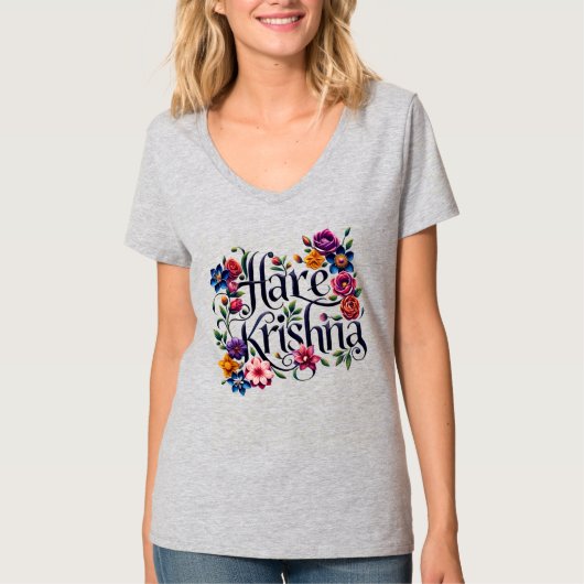 HareKrishna-d.n.1- van MaayaPrints, T-shirt voor d (Voorkant)