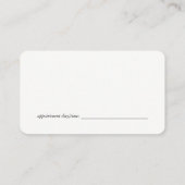 Haren knipgereedschap | Schoonheid van vrouwen Afsprakenkaartje (Achterkant)