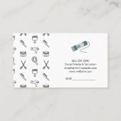 Haren stylist tools | Salon Barber Lux Visitekaartje (Achterkant)