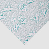 Hares Field Bunnies Rabbits Winter Pattern White Tissuepapier (Detail)