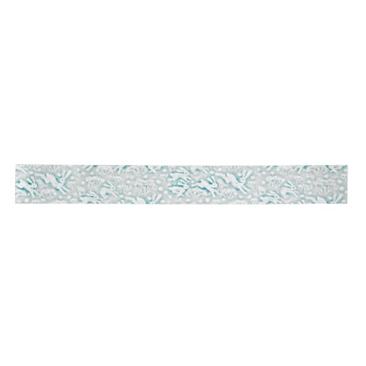 Hares Snow Field Bunnies Rabbits Winter Pattern Lint (Voorkant)