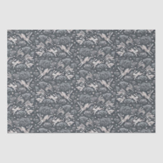 Hares Snow Field White Rabbits Winter Pattern Grey Tissuepapier