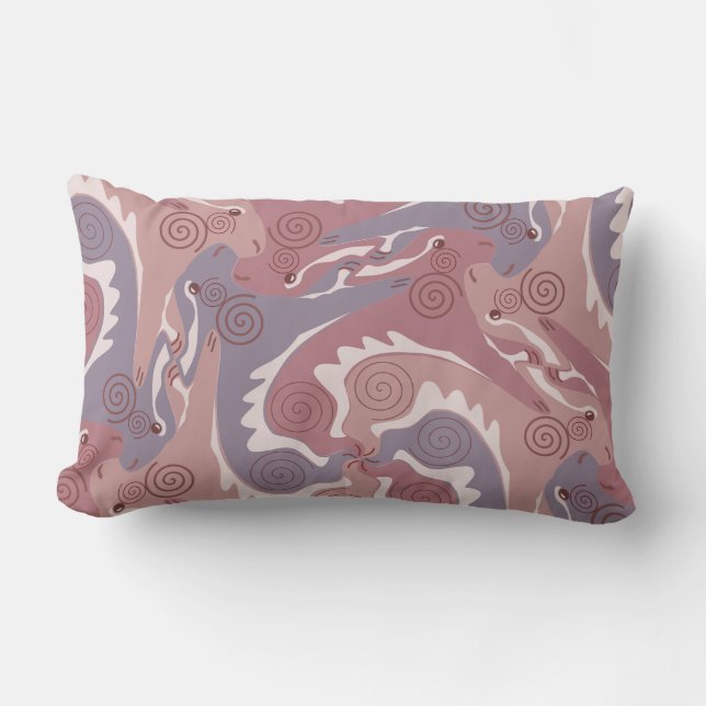 Hares torse Tesselation molle Purple L Coussin 2 (Recto)