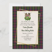 Hargis Clan Scottish Symbols Wedding Invitation Kaart (Voorkant)