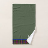 Hargis Tartan Monogrammed Bath Towel Set Bad Handdoek (Handdoek)